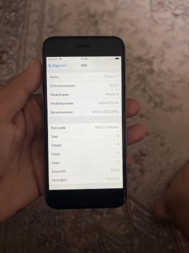 Техника и электроника: IPhone 6, Б/у, 16 ГБ, Matte Silver, 70 % — 4
