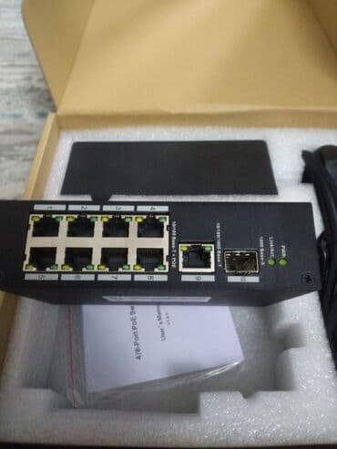 маршрутизаторы 8: DH-PFS3110-8P-96 Промышленный коммутатор PoE на 8 портов. + Аплинк 1 — 3