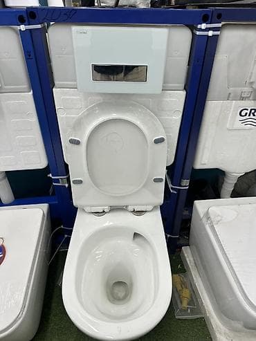 Үй жана бакча: Унитаз Асма (Орнотуу), Материалы: Фарфор — 1