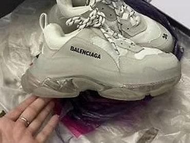 Кроссовки, 36, Balenciaga, Б/у, цвет - Белый, Самовывоз