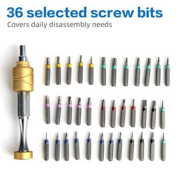 нож бабочка тренировочный купить: Профессиональная отвертка с подшипником и набором бит из — 11