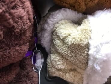 детское одеяло на овчине: Плед, Корея, Новый, Все сезоны, Двусторонний — 17