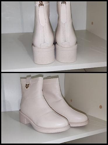 Ботинки и ботильоны: Женские ботинки/ботильоны, цвет айвори (молочно‑белый) - Материал — 2