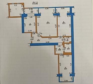 филормония квартиры: 3 комнаты, 83 м², Индивидуалка, 6 этаж, Евроремонт — 8
