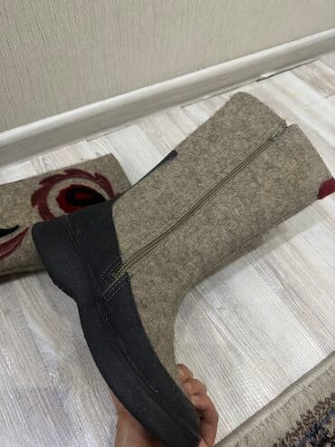 женские зимние сапоги из натуральной кожи и меха: Сапоги женские 37-38 размер — 5