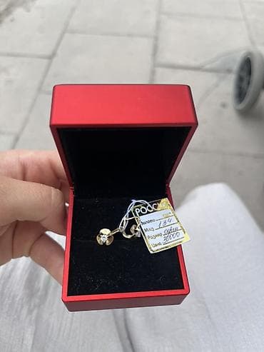Серьги, Проба 585, Фианит, Женские, Новый