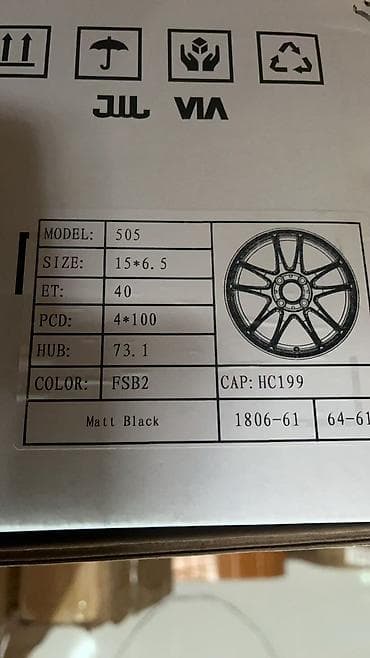 сварка диски: Литые Диски R 15 Replica, Комплект, отверстий - 4, Новый — 5