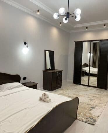 посуточные дома: 1 бөлмө, Душ кабинасы, Жаздык, жууркан-төшөк каптары, Кондиционер — 4