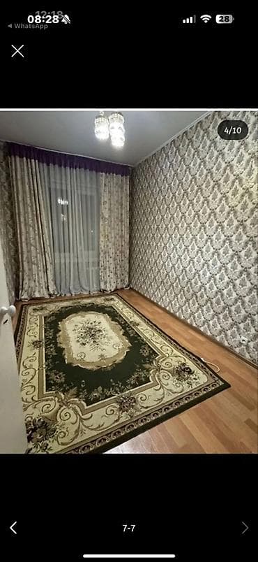 квартира 3х комнатный: 3 комнаты, 62 м², Аламедин-1 мкр 105 серия, 4 этаж, Косметический ремонт — 7