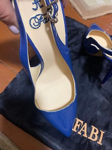 туфельки: Туфли, 39.5, 40, Fabi, Б/у, цвет - Синий, Платная доставка, Самовывоз — 4