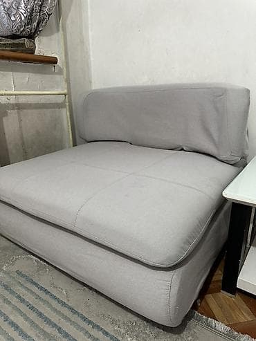 стол с диваном: Гарнитур для зала, Ткань, текстиль, Самовывоз, цвет - Серый — 2