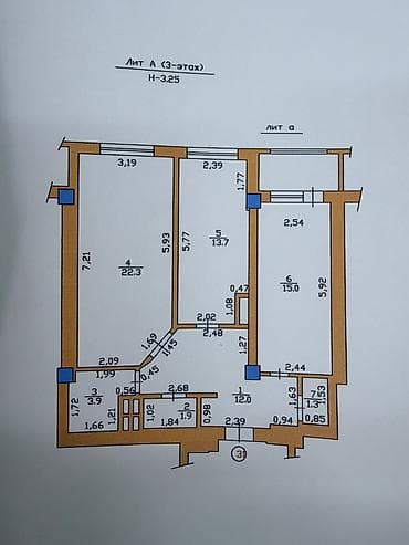 Кыймылсыз мүлк: 2 бөлмө, 75 м², Элитка, 3 кабат, Евроремонт — 8