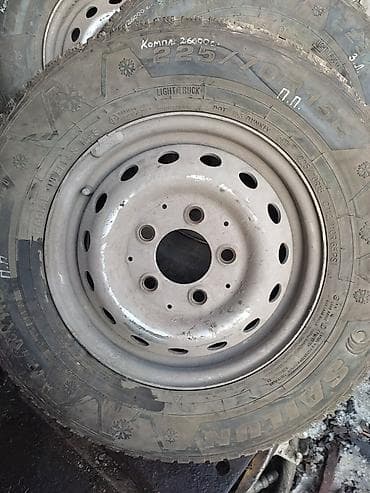 шины и диски на мерседес: Колеса в сборе R 15, Зима, Б/у, Комплект, Грузовики/Автобусы, Железные, отверстий - 5 — 4