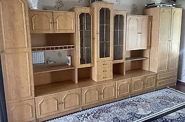 casa bella: Стенка-шкаф, Тип стенки-шкафа: Модульная, Для зала, Особенности: Для хранения посуды — 1