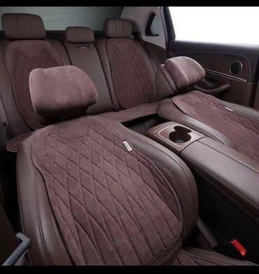 Чехлы Экокожа, С подушкой, цвет - Черный, Новый, Бесплатная доставка