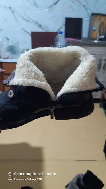 обувь для охоты: Женские зимние ботинки - Цвет: черный (внешне — комбинация матовой и — 5