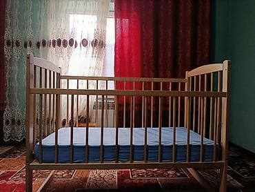 bunk bed: Детская кроватка из натурального дерева с матрасом - Классическая — 6