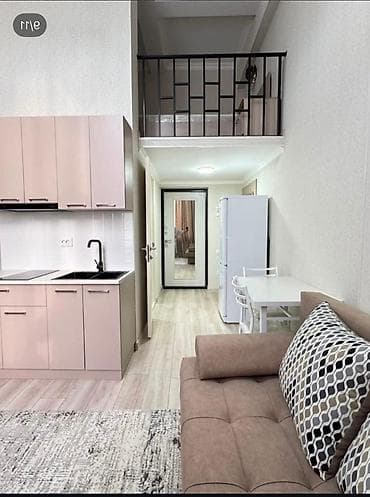 Квартиры: 1 комната, 27 м², Аламедин-1 мкр Элитка, 2 этаж, Евроремонт — 5