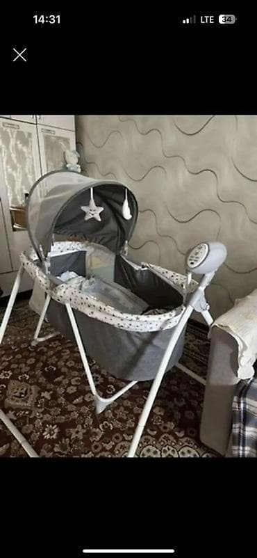 Колыбель-люлька для новорождённого с электронным блоком - Тип at lalafo.kg Колыбель-люлька для новорождённого с электронным блоком - Тип
