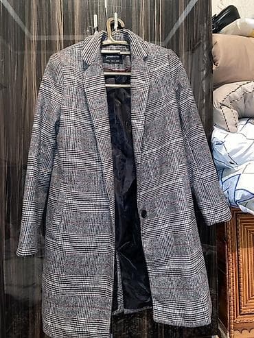 Пальто, Классика, Осень-весна, По колено, Однобортная модель, S