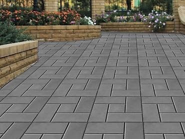 снег: Тротуарная плитка «Калифорния гладкая» - Классический рисунок из — 3