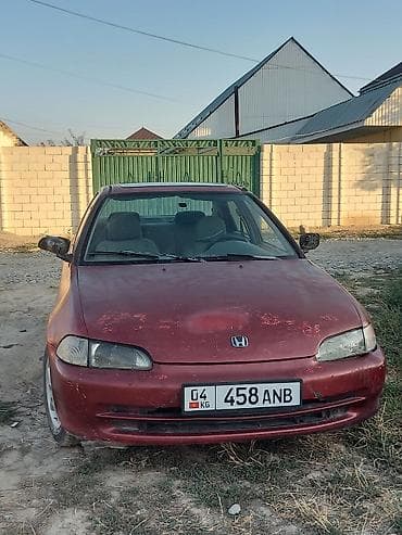 Унаа: Honda Civic: 1993 г., 1.5 л, Кол менен иштөөчү, Бензин, Седан — 1