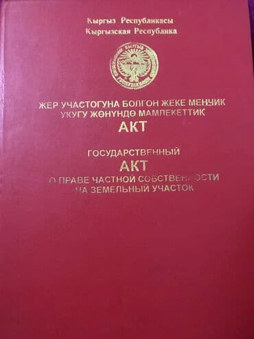 дом на ошском рынке: 423 соток, Для строительства, Красная книга — 1