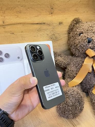 apple studio display: IPhone 15 Pro, Новый, 256 ГБ, Black Titanium, Коробка, В рассрочку, 82 % — 3