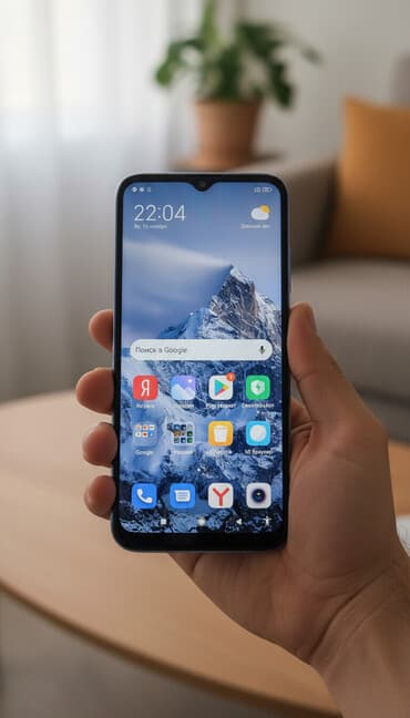 ноутбук офисный: Redmi, Redmi 9A, Б/у, 32 ГБ, цвет - Серебристый, 1 SIM, 2 SIM — 1
