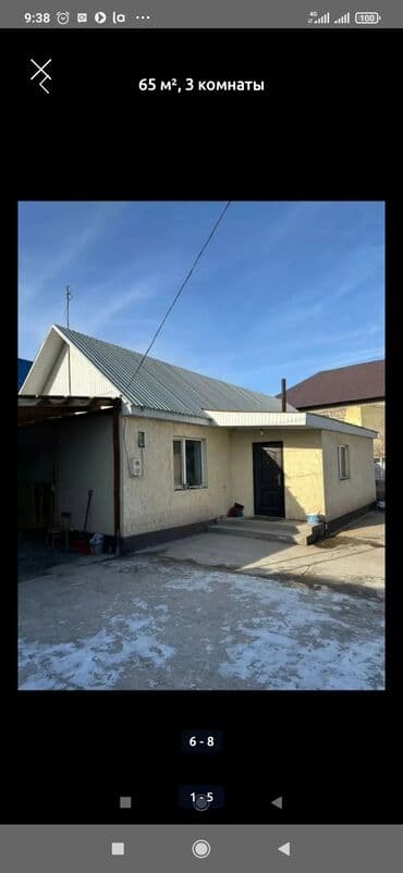 сдаю квартиру дом: 65 м², 3 комнаты, Забор, огорожен — 1