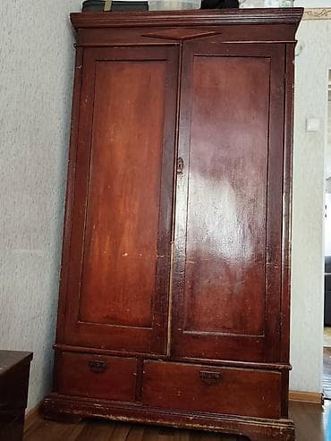 дерево мебель: Шифоньер, шкаф для одежды, Б/у, Прямой, Дерево — 2