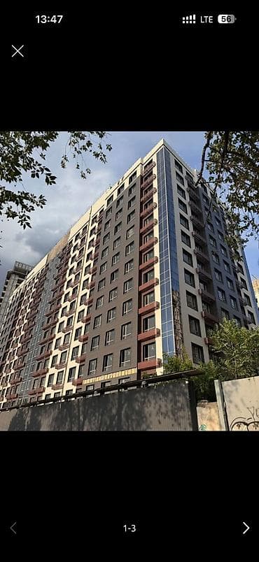 Недвижимость: 2 комнаты, 43 м², Манаса/Боконбаева Элитка, 9 этаж, ПСО (под самоотделку) — 4
