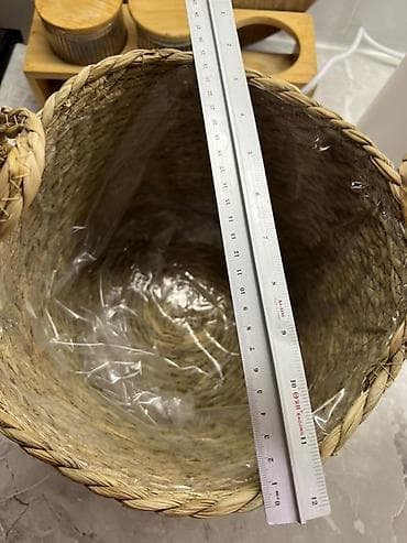 bubble tea: Плетёный кашпо‑корзина для растений В наличии 2 шт новые. Цена — 3