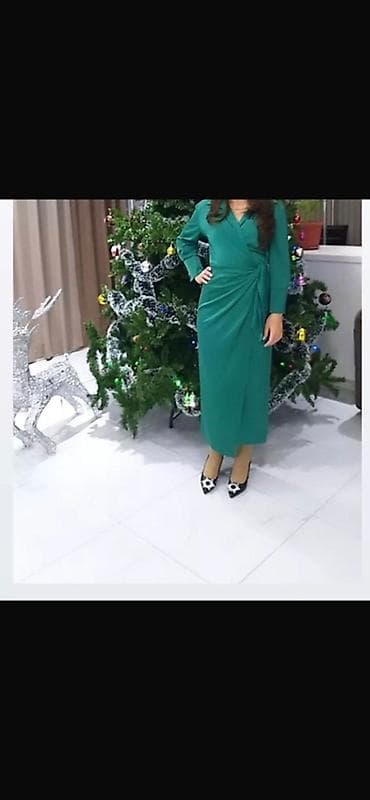 свадебные платия: Вечернее платье, Классическое, Длинная модель, С рукавами, Шлейф, M, Все размеры — 1