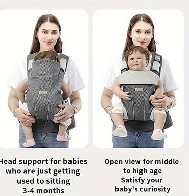 рюкзак переноска для детей: Эргономичный рюкзак‑переноска для младенца в сером цвете Самовывоз с — 4