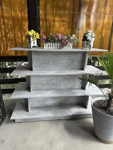 Полки, стеллажи: Стеллаж-витрина «каскад» для дома, офиса или магазина. Высота 103см — 2