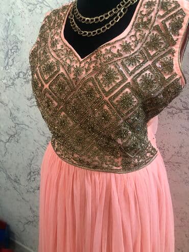 прокат карнавальных костюмов в бишкеке бишкек: Вечернее платье, Длинная модель, С рукавами, Стразы, XS, S, M — 26