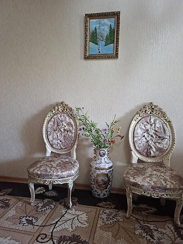 королевский спальный гарнитур: Спальный гарнитур, Б/у, Двуспальная кровать, Дерево, цвет - Коричневый — 3