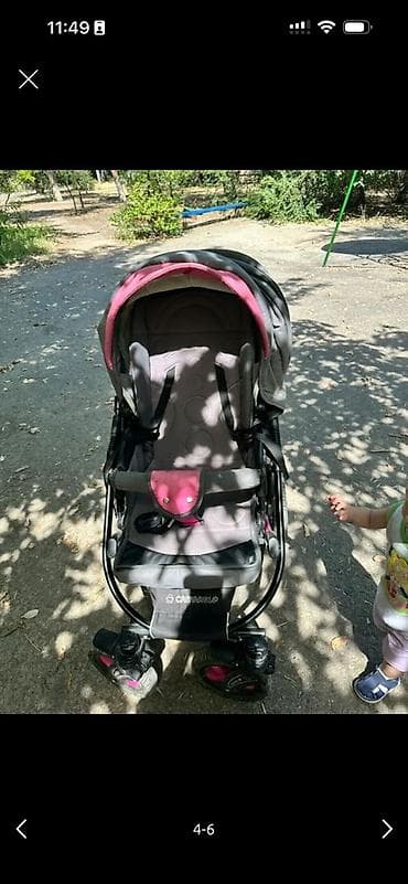коляска для двойни бишкек: Коляска, цвет - Розовый, Б/у — 7