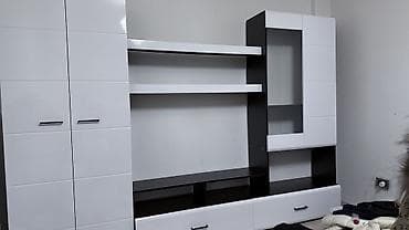 Отопление и нагреватели: Стенка-шкаф, Тип стенки-шкафа: Модульная, Для зала, Б/у, Особенности: С отделением под телевизор — 3