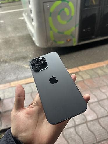 iphone 16 pro mac: IPhone 16 Pro Max, Б/у, 256 ГБ, Black Titanium, Защитное стекло, 91 % — 1