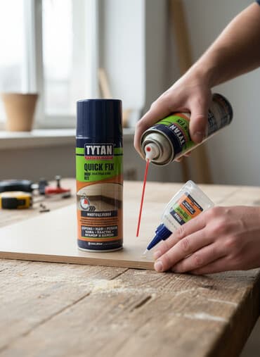 дозатор: Универсальный клей Tytan Quick Fix в аэрозольном баллоне и небольшом — 1