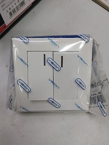 led matrix panel: Двуклавишный выключатель с подсветкой VISION - Тип: механический — 1