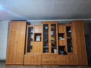 купить настенные часы: Шкаф для одежды, Б/у, Прямой, Дерево — 5