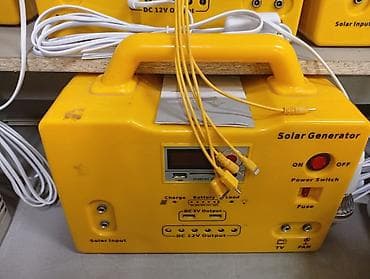 зарядка для аккумулятор: Портативный солнечный генератор с аккумуляторным блоком и панелью — 1