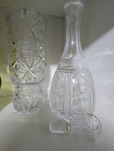 ручка перо: Вазы хрустальные — 1