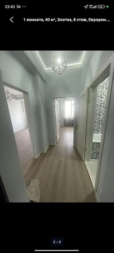Продажа квартир: 1 комната, 40 м², Элитка, 8 этаж, Евроремонт — 2