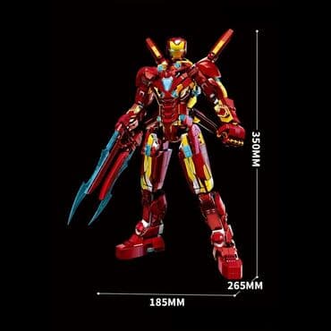 купить железный автомат: Конструктор Iron Man⚡️⚡️⚡️ 🔸️1568 деталей 🔸️Длина 35 см 🚖 Доставка — 2