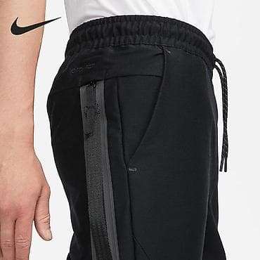 штаны мурской: Мужские спортивные штаны Nike (черные) - Прямой крой с зауженными — 4