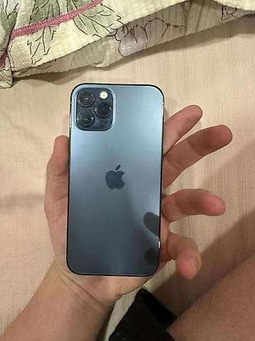 Техника и электроника: IPhone 12 Pro, Б/у, 128 ГБ, Pacific Blue, 81 % — 3